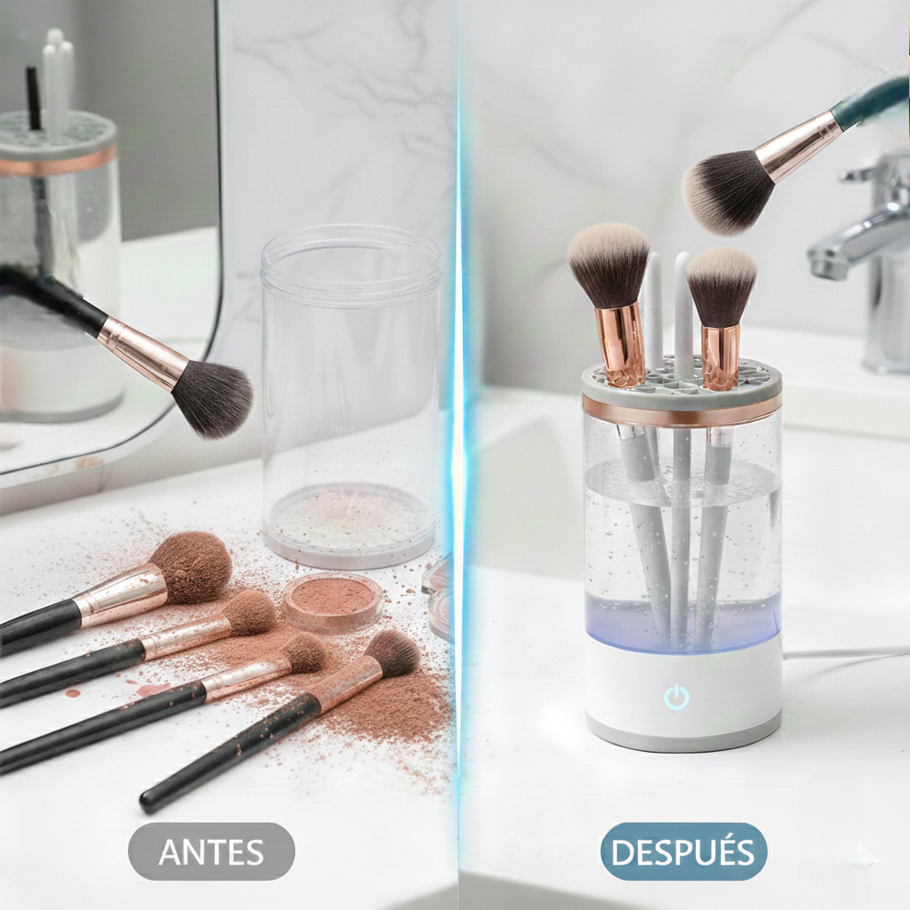 Limpiador eléctrico de brochas